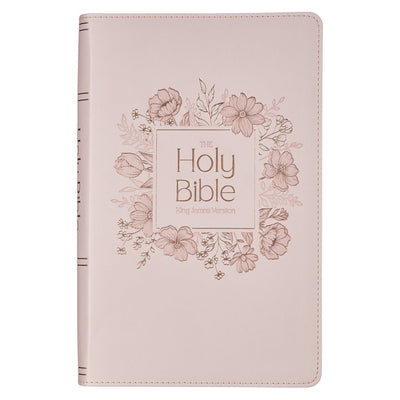 KJV Bible Giant Print Standard-Size Faux Leather, Pink by Christian Art Gifts