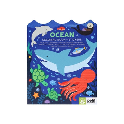 Ocean Coloring Book + Stickers by Petit Collage