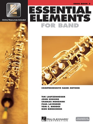 Essential Elements for Band Book 2 with Eei Oboe Sheet Music Songbook Hal Leonard Concert Band Method with Online Audio Beginner Music Instruction for by Various