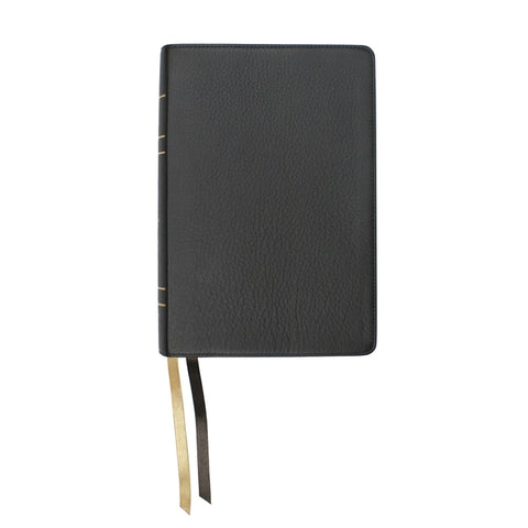 Lsb Large Print Wide Margin Paste-Down Black Cowhide by Steadfast Bibles