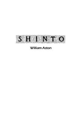 Shinto: The Ancient Religion of Japan by Ashton, William