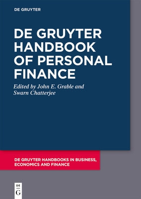de Gruyter Handbook of Personal Finance by Grable, John E.