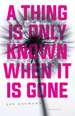 A Thing Is Only Known When It Is Gone by Baumann, Joe