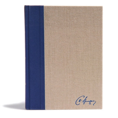 KJV Spurgeon Study Bible, Navy/Tan Cloth-Over-Board by Begg, Alistair