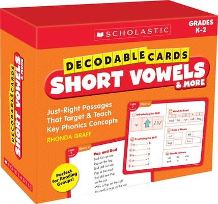 Decodable Cards: Short Vowels & More by Graff, Rhonda
