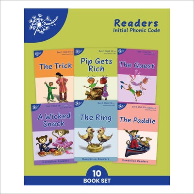 Phonic Books Dandelion Readers Set 1 Units 11-20 (Two-Letter Spellings Sh, Ch, Th, Ng, Qu, Wh, -Ed, -Ing, Le): Decodable Books for Beginner Readers Tw by Phonic Books
