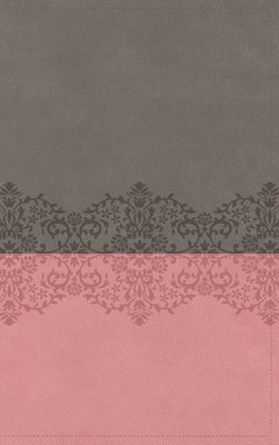 Niv, Quest Study Bible, Leathersoft, Gray/Pink, Thumb Indexed, Comfort Print: The Only Q and A Study Bible by Christianity Today Intl
