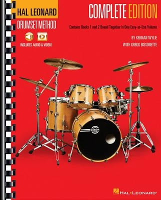 Hal Leonard Drumset Method - Complete Edition: Books 1 & 2 with Video and Audio (Book/Online Audio) by Wylie, Kennan