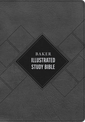 CSB Baker Illustrated Study Bible, Charcoal Leathertouch by Csb Bibles by Holman