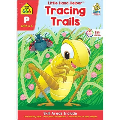 Tracing Trails Workbook with Stickers by School Zone