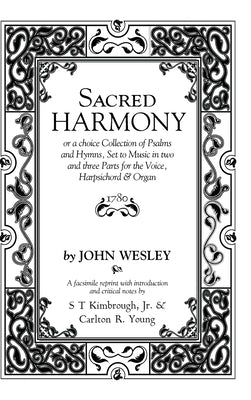 Sacred Harmony by Wesley, John