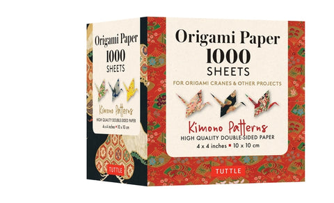 Origami Paper 1,000 Sheets Kimono Patterns 4 (10 CM): Tuttle Origami Paper: High-Quality Double-Sided Origami Sheets Printed with 12 Different Designs by Tuttle Publishing
