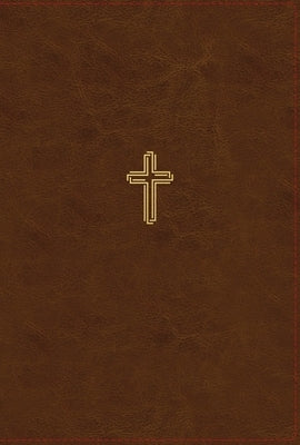 Nasb, Thinline Bible, Large Print, Leathersoft, Brown, Red Letter Edition, 1995 Text, Thumb Indexed, Comfort Print by Zondervan