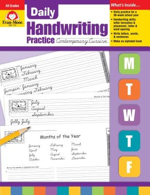 Daily Handwriting Contemporary Cursive by Evan-Moor Educational Publishers