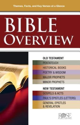 Bible Overview Pamphlet: Know Themes, Facts, and Key Verses at a Glance by Rose Publishing