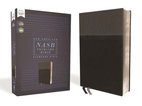 Nasb, Thinline Bible, Leathersoft, Black, Red Letter Edition, 1995 Text, Comfort Print by Zondervan