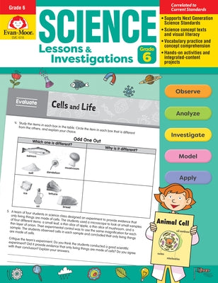 Science Lessons and Investigations, Grade 6 by Educational Publishers, Evan-Moor