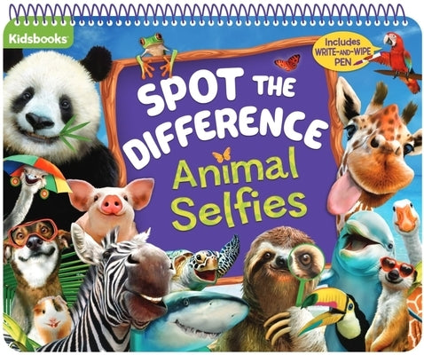 Animal Selfies Spot the Difference: Wipe Off Pad by Kidsbooks