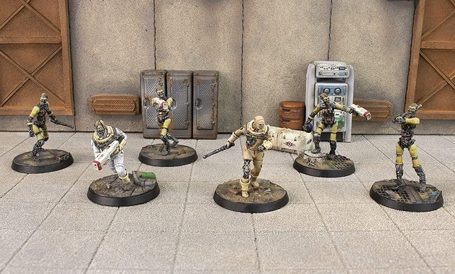 Fallout: Wasteland Warfare - Institute Synths (Minis and Scenics Box Set) by Modiphius