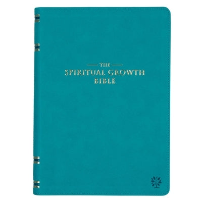The Spiritual Growth Bible Teal Faux Leather by 