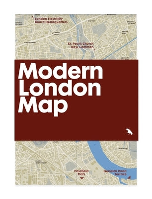 Modern London Map: Guide to Modern Architecture in London by Wilson, Robin