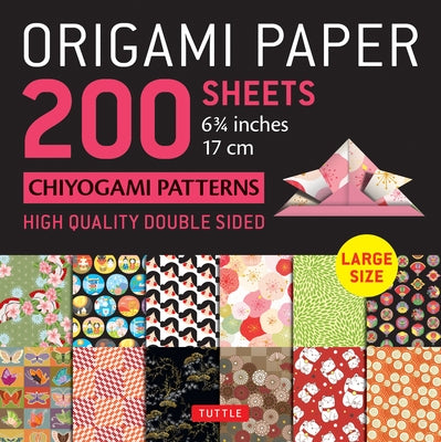 Origami Paper 200 Sheets Chiyogami Patterns 6 3/4" (17cm): Tuttle Origami Paper: High-Quality Double Sided Origami Sheets Printed with 12 Different Pa by Tuttle Publishing