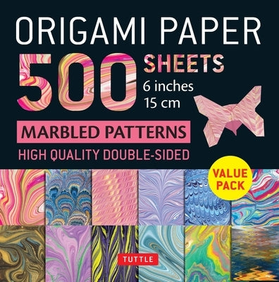 Origami Paper 500 Sheets Marbled Patterns 6 (15 CM): Tuttle Origami Paper: Double-Sided Origami Sheets Printed with 12 Different Designs (Instructions by Tuttle Publishing
