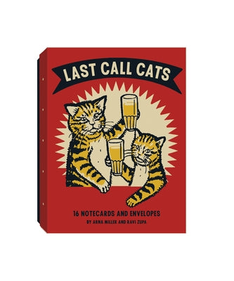 Last Call Cats Notecards by Miller, Arna