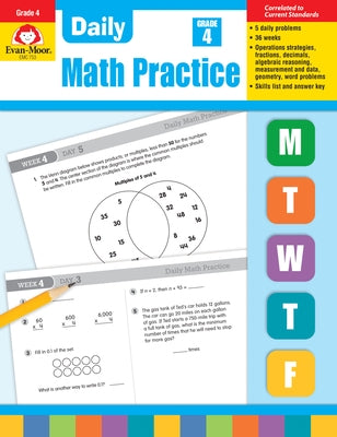 Daily Math Practice, Grade 4 by Evan-Moor Educational Publishers