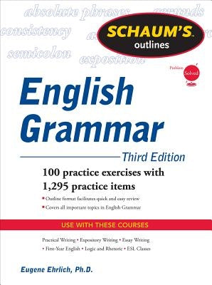 Schaum's Outline of English Grammar by Ehrlich, Eugene
