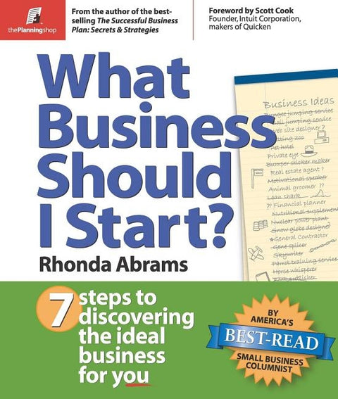 What Business Should I Start?: 7 Steps to Discovering the Ideal Business for You by Abrams, Rhonda