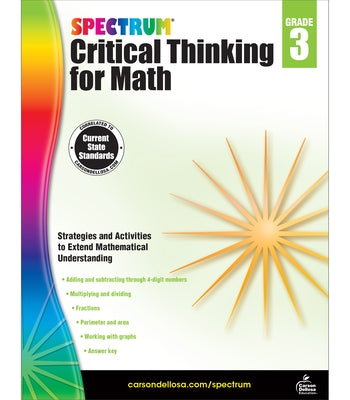 Spectrum Critical Thinking for Math, Grade 3 by Spectrum