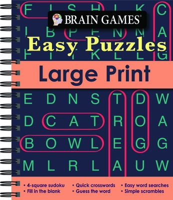 Brain Games - Easy Puzzles - Large Print by Publications International Ltd