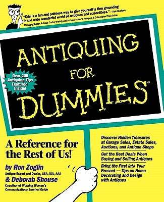 Antiquing for Dummies by Zoglin, Ron