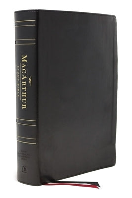 Nasb, MacArthur Study Bible, 2nd Edition, Genuine Leather, Black, Thumb Indexed, Comfort Print: Unleashing God's Truth One Verse at a Time by MacArthur, John F.