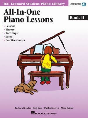 All-In-One Piano Lessons Book D by Kern, Fred