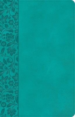 NASB Large Print Personal Size Reference Bible, Teal Leathertouch by Holman Bible Publishers