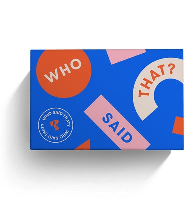 Who Said That?: A Game of Quotes 430 Cards by Smith Street Books