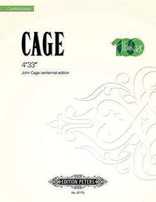 4'33' (Centennial Edition): Sheet by Cage, John