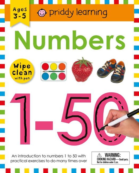 Wipe Clean Workbook: Numbers 1-50 by Priddy, Roger