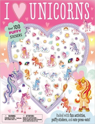 Puffy Stickers I Love Unicorns by Make Believe Ideas Ltd