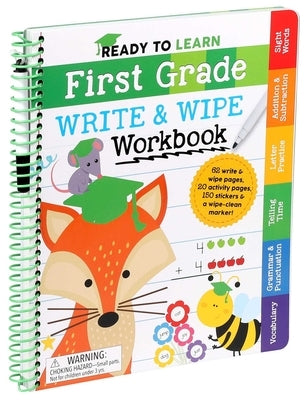 Ready to Learn: First Grade Write and Wipe Workbook by Editors of Silver Dolphin Books