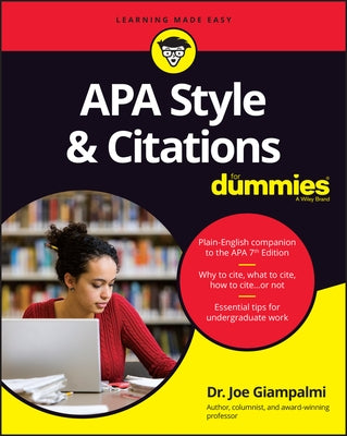 APA Style & Citations for Dummies by Giampalmi, Joe