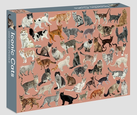 Iconic Cats: 1,000-Piece Jigsaw Puzzle by Zafra, Marta