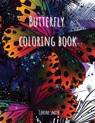 Adult coloring book - Flower with butterflies by Smith, Corine