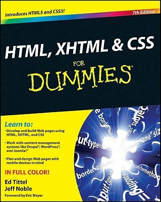 Html, XHTML and CSS for Dummies by Tittel, Ed