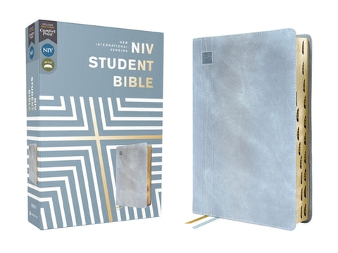 Niv, Student Bible, Leathersoft, Teal, Thumb Indexed, Comfort Print by Yancey, Philip