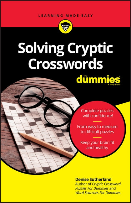 Solving Cryptic Crosswords for Dummies by Sutherland, Denise