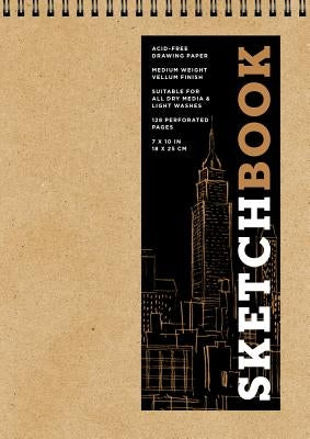 Sketchbook (Basic Medium Spiral Fliptop Landscape Kraft), Volume 19 by Sterling Publishing Company