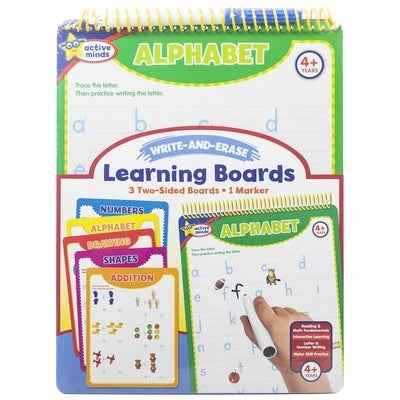 Active Minds - Write-And-Erase - Numbers, Addition, Alphabet, Shapes, and Drawing by Sequoia Children's Publishing